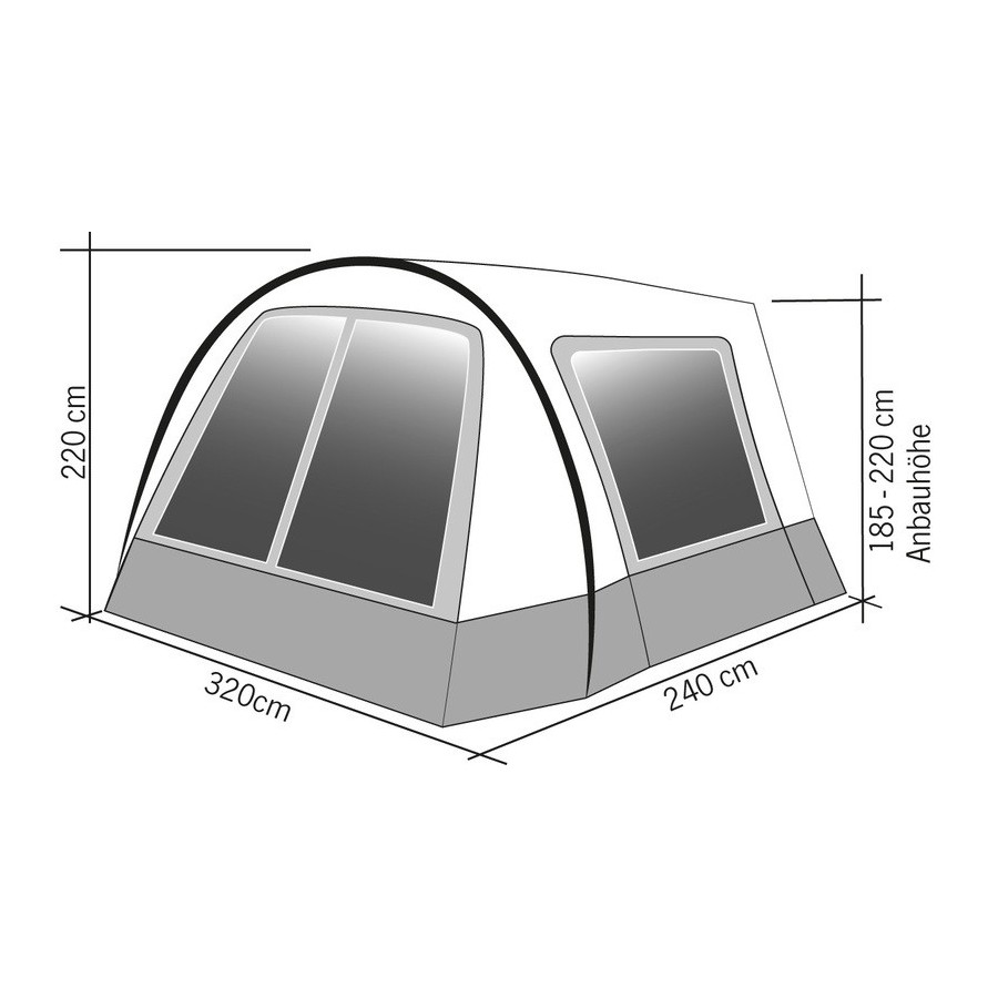 Hispaniola Sonnensegel / Vorzelt für Campingbusse