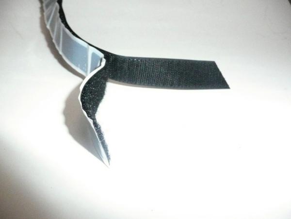 Klettband selbstklebend 20mm (weiß) 5m